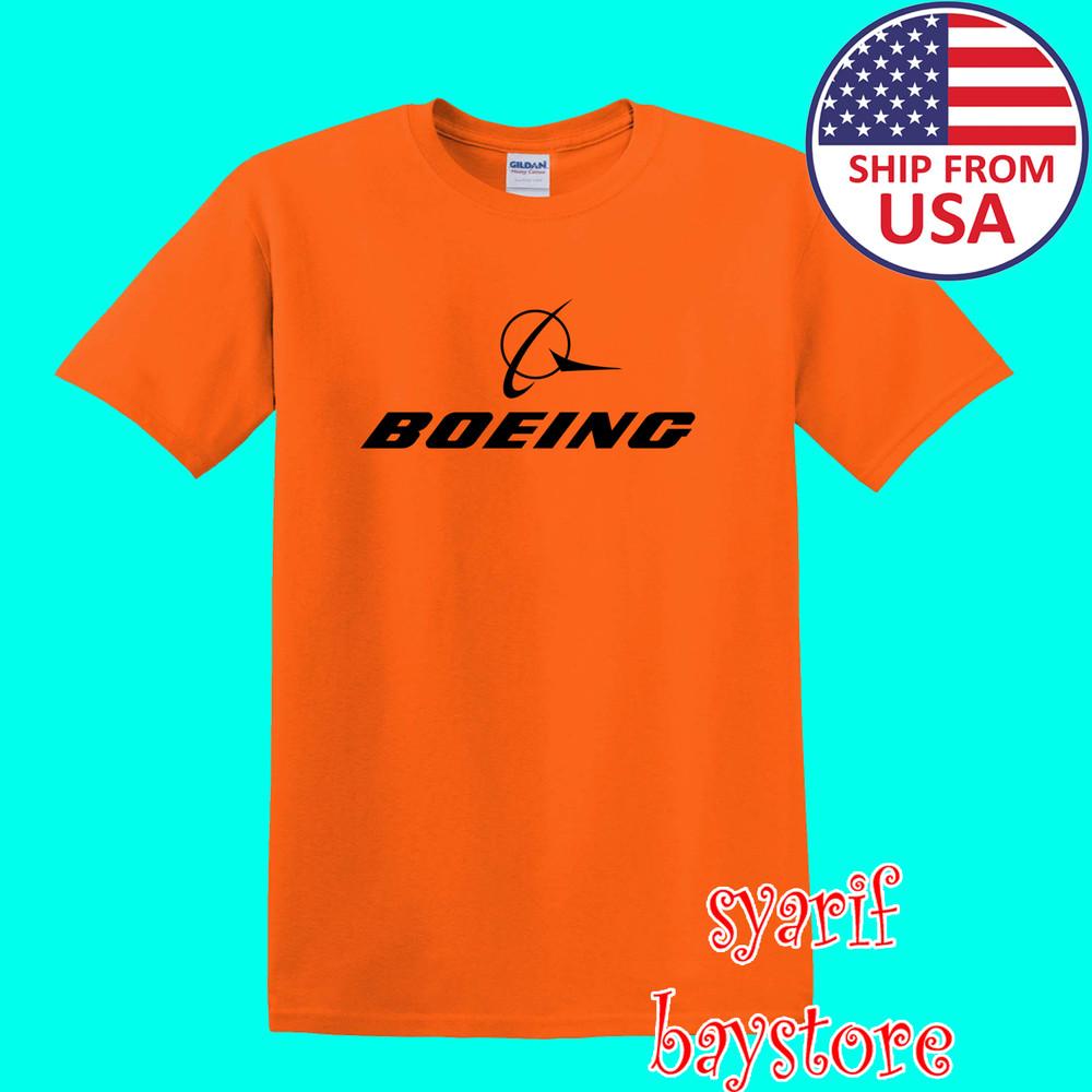 Boeing American Aircraft Airways Men#039;s Orange Size S to 5XL Unisex T-Shirt M