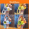 Cute Pet Keychain Makeup Mirror Resin Car Keyring For Girl Gift