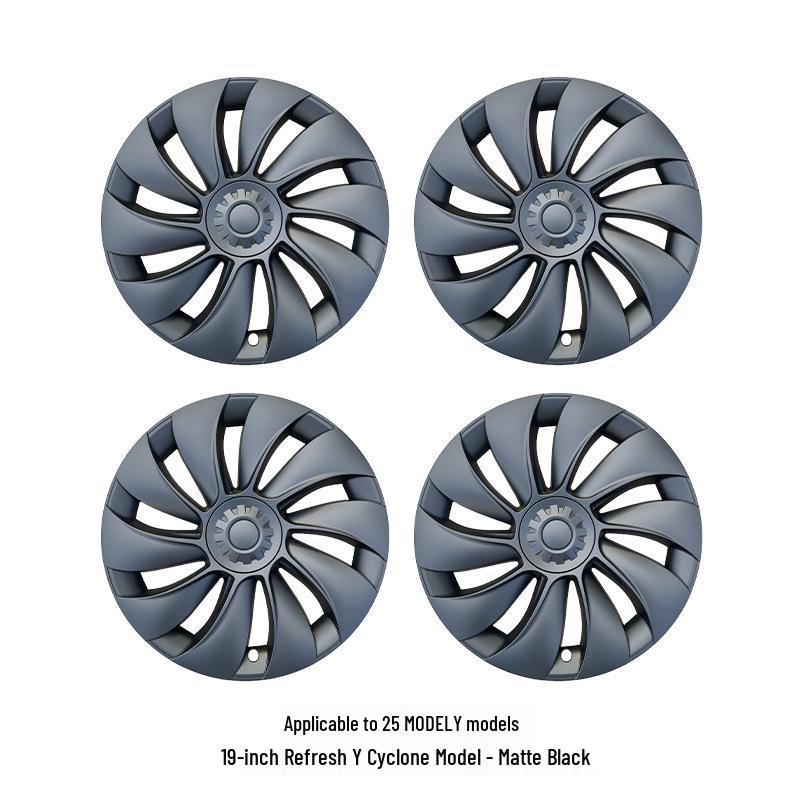 Tesla Model Y 19-Inch Cyclone Style Hub Cap - Wheel Modification Accessory