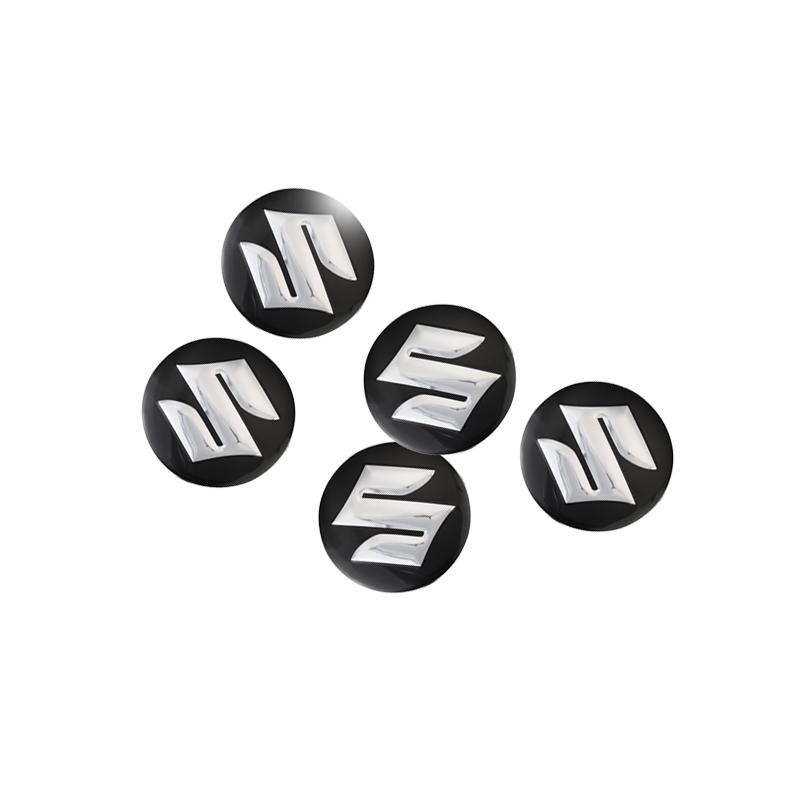 14mm Car Remote Key Sticker Aluminum Emblem Decal For Suzuki Vitara Jimny Alto Scross Baleno Samurai Kaiser Across Kizashi Swift