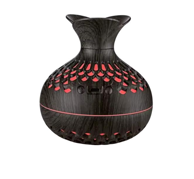 Wood Grain Vase Humidifier Household Electric Ultrasonic Air Humidifier Desktop Essential Oil Diffuser Air Purifier Home Room