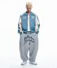 EASY NO EASY Lettering Balloon Sweatpants - Gray