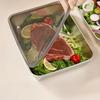 Edelstahl-Schärfer Frischhaltebehälter für Lebensmittel Rechteckiges Picknick-Bento-Tablett Kühlschrank Gefrierschrank Aufbewahrungsbox Restaurantteller