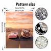 Disney Lightning McQueen Mater Creative Pearl Art Kit 5D DIY Pearl Embroidery Mosaic Cross-Stitch Kit for Home Decor
