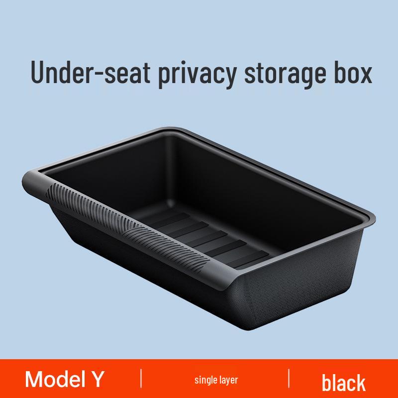 Tesla Model Y Under-Seat Storage Box Organizer - Interior Accessory