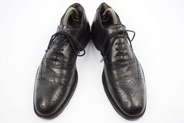 Made in Germany Lloyd Leather Wingtip 26.5 Black Business Shoes(USED)