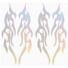 TOPPERFUN Sticker Car Motorcycle Fire Pattern Flame Reflection Set of