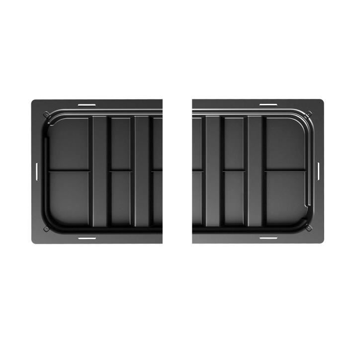 STEFANPLAST Rectangular Flower Box/Planter NATURAL DELUX - 100x43xH33cm - 90 + 6.5L In the Reservoir - Anthracite