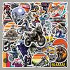 50pcs Trendy Off-road Motorcycle Stickers: Cool Car Series Graffiti for Computers, Water Bottles, DIY Projects