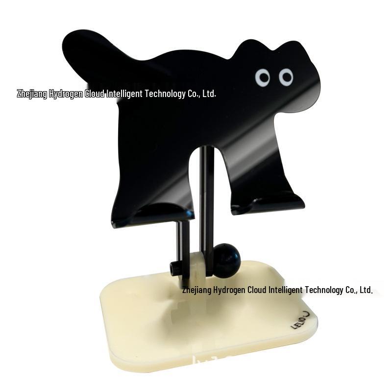

Cat-Shaped Acrylic Phone and Tablet Stand, Adjustable and Foldable вершковий/білий