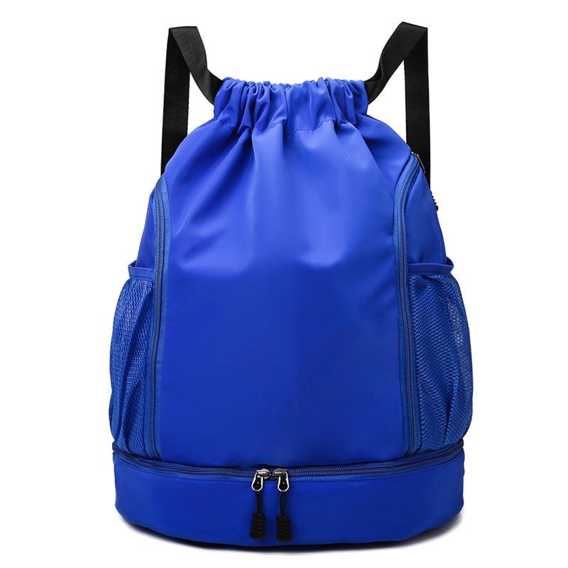 Men's Large Capacity Basketball & Swimming Drawstring Backpack - Portable Student Schoolbag with Logo Printing Option