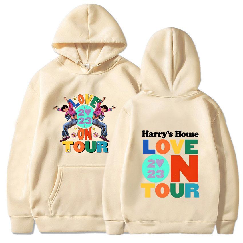 Harrys House Love on Tour Mikina Unisex Streetwear Potisk Oblečení Originalita Estetická mikina Unisex podzimní fleecová mikina