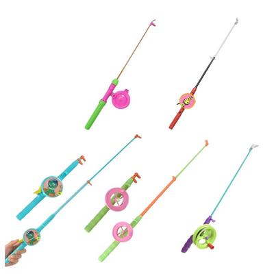 38cm/58cm/80cm New Fishing Kites Rods Cartoon Diverse Styles Mini Kites Rods Stretchable with 50meters Line Fishing Rods