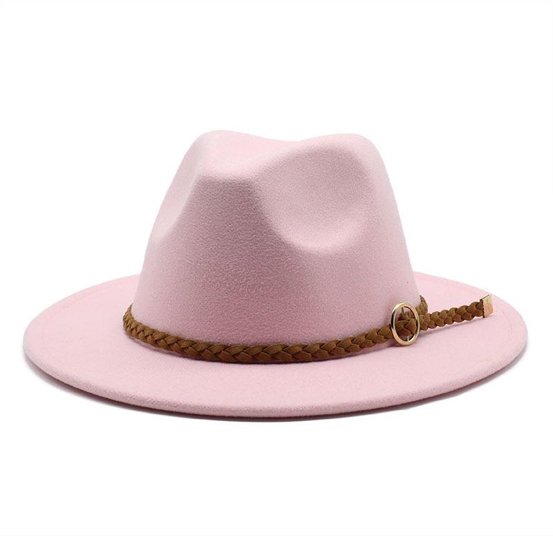 Double Color Black And Red Woolen Felt Hat Party Flat-Brimmed Jazz Top Hat Sample