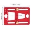 Adjustable Design Dovetail Guide Template Brass Material Aluminum Alloy Woodworking Scriber Gauge Etched Scale