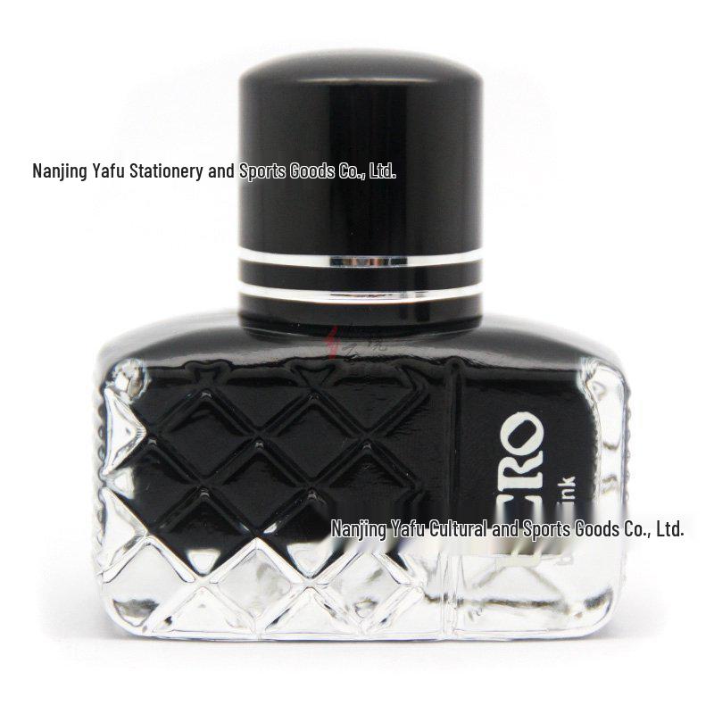 Hero 8801 Premium Black Fountain Pen Ink, 25ml, Fast-Drying, Non-Clogging Pigment-Based 60 bottles per package чёрный