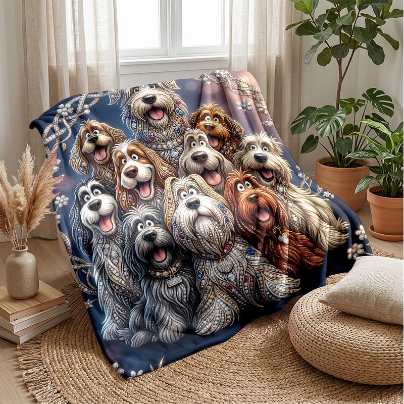 Royal Bubbles Fantasy Theme blanket Lightweight Warm Flannel Blanket Decorative Throw Blanket for Home Decoration