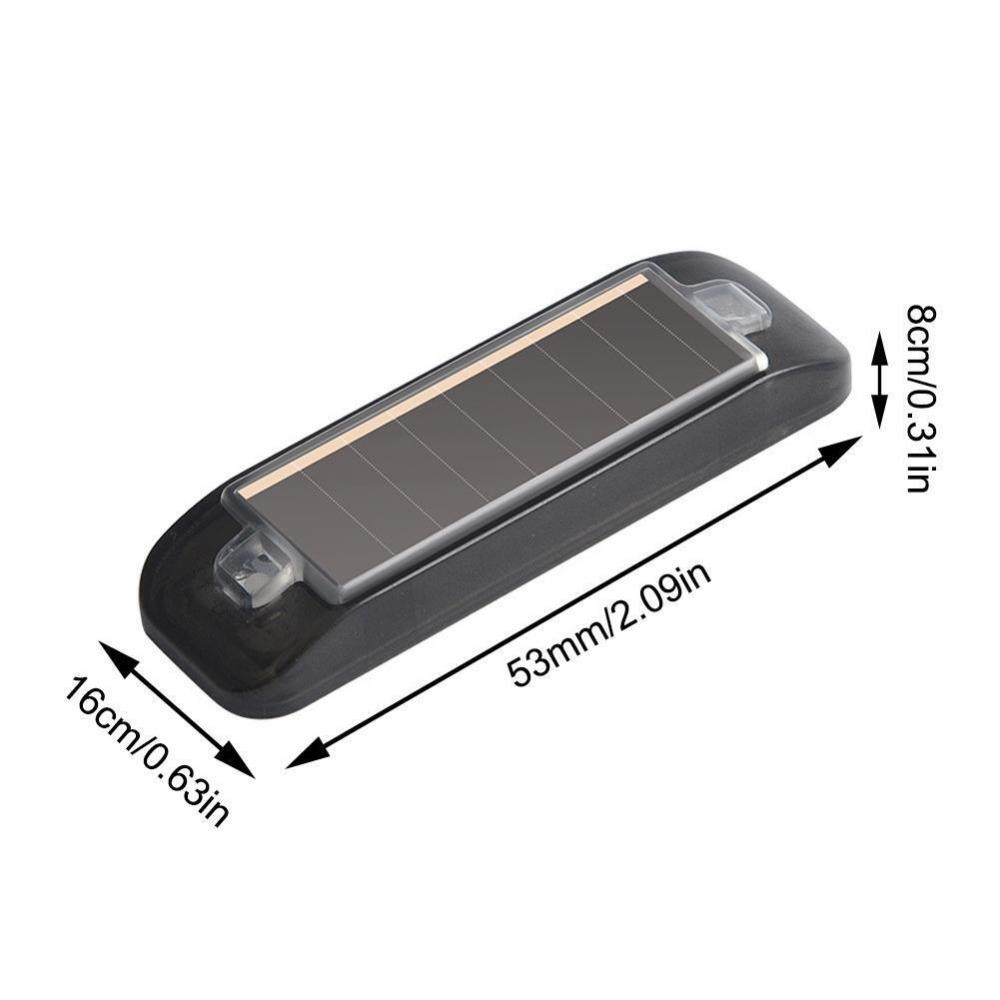 Solar Powered Flashing Warning Light Anti-theft Strobe Signal Light  Prevent Rear-end Collision