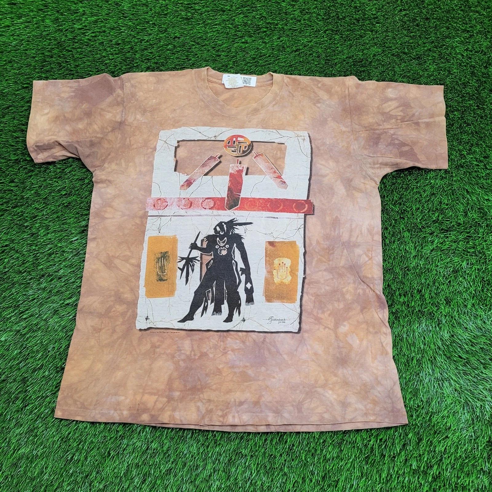 Vintage 1996 Tennessee-River Shirt XL 23x29 Native Indian L
