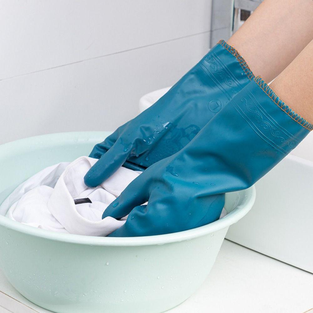 Waterproof Dishwashing Gloves with Fleece Kitchen Hands Protection Gloves Winter