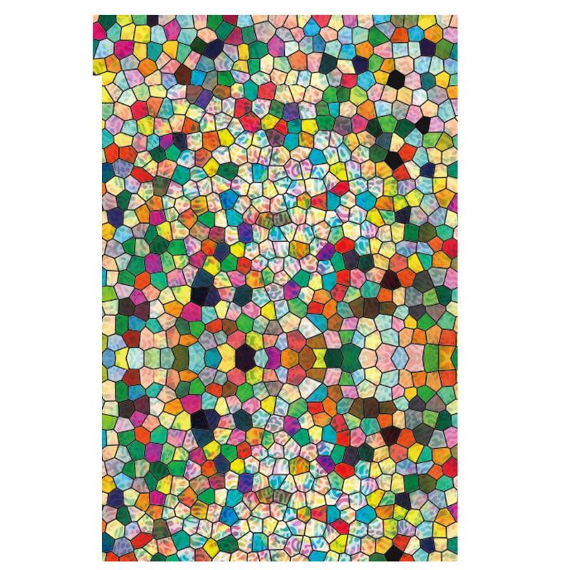 European Style Retro Glass Film,electrostatic Frosting, Adhesive Free Art Painting Privacy Protection Window Film Stained Glass