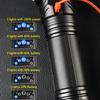 15000LM XHP360 Hochleistungs-LED-Taschenlampe Leistungsstarke Taschenlampe Wiederaufladbar Super Große Reichweite Outdoor Notfall Camping Laterne