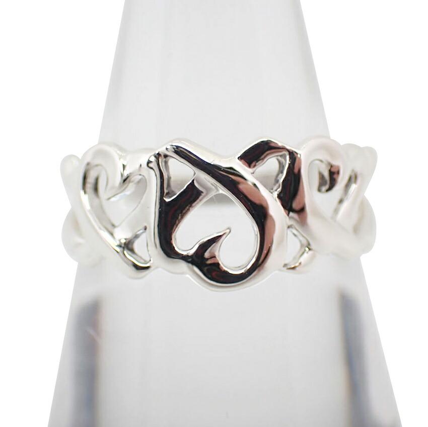 

[Used] TIFFANY 925 Triple Loving Heart Ring / Size 14 / g515-24