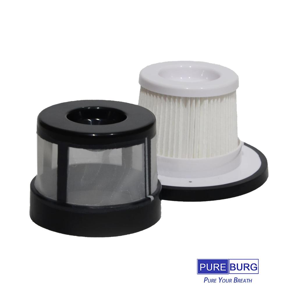 PUREBURG Replacement Filter Compatible with Zero Cordless Cleaner Vacuum 4 Pieces Filter Also XJF-G040 Plus/Minus (±0) G40, XJC-G040 Cleaner,