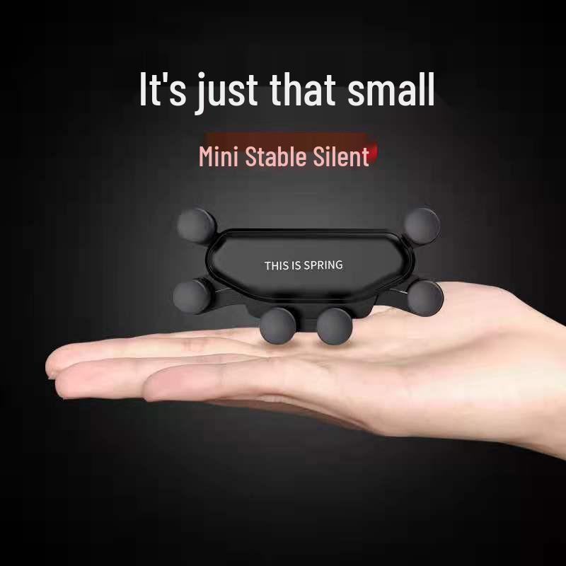 Gravity Car Phone Holder: Silent Six-Point Retraction, Weight-Reducing, Air Vent Mount for Stable Navigation