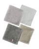 Imabari Hand Set of Medium 22cm Made In Moffin Towel Individually Wrapped of No [aso] Towels, 4, Thick, Square, 100% Cotton, Japan, Handkerchiefs,