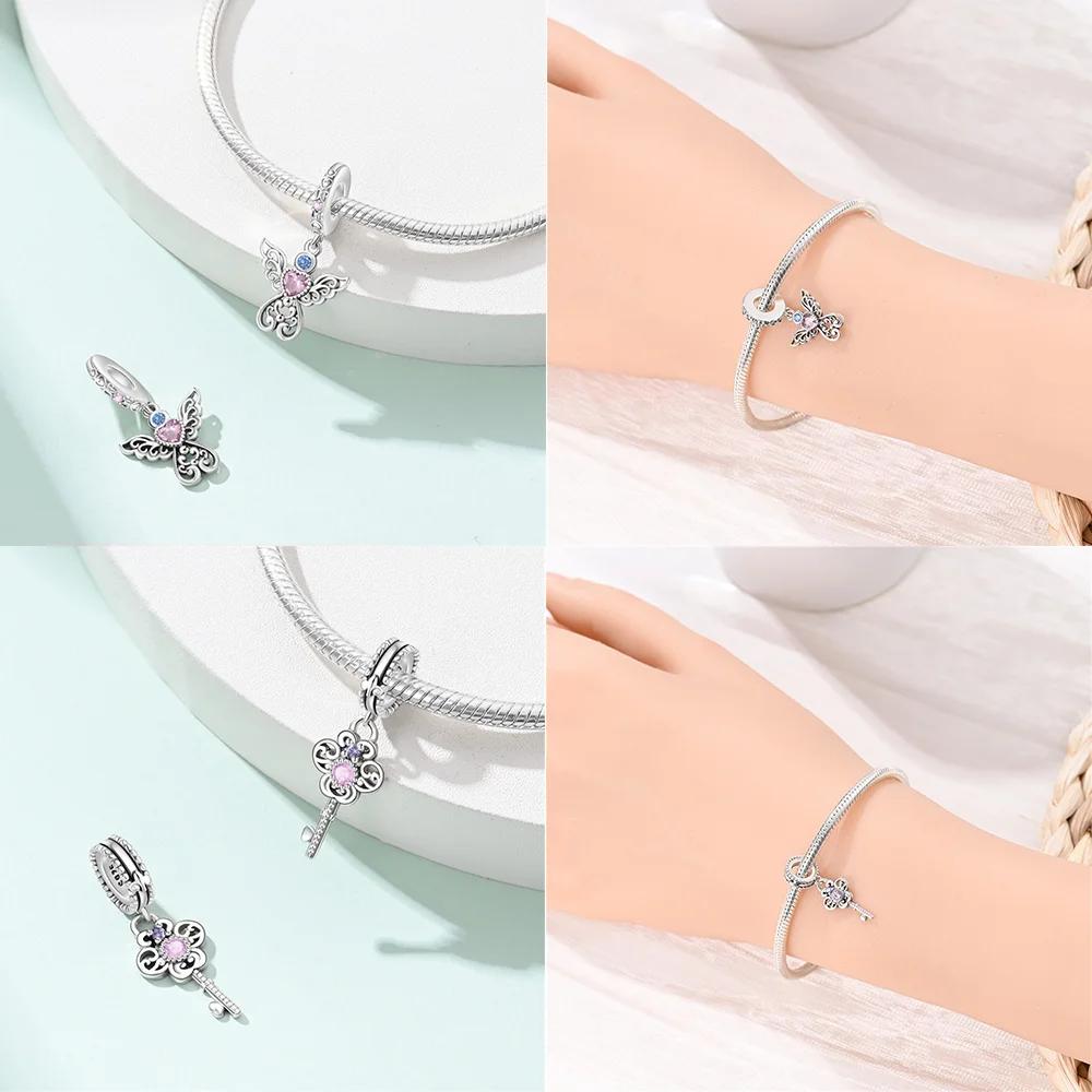 Stylish Charms Originales Tree Of Life Classic Key Beads For Charms Copper Bracelet Jewellery Crafting Women'S Gift
