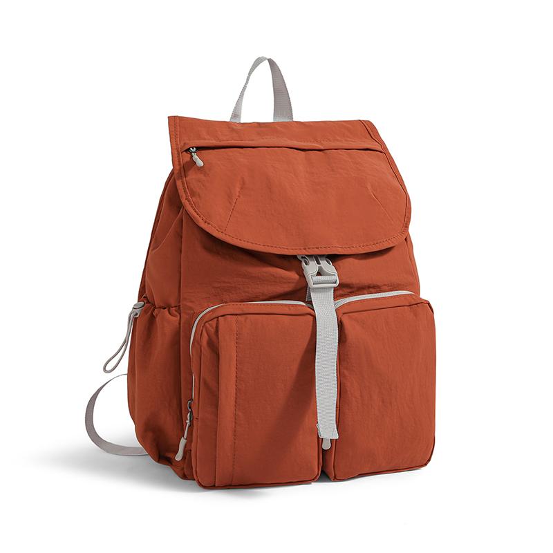 Student's Large Capacity Schoolbag Men's Color Contrast Backpack