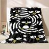 Bad Badtz Maru Black Blanket 4 Season Soft Fluffy Throw King Size Blanket  Adult Sofa Bed Blanket Cover Travel Throw Gift#(4)