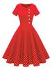 Wedtrend Retro 50s Rockabilly Swing Short Party Formal Perfect for and Plus Red and White Petite Size M Women's Dress, Sleeve, Dress, Dress, Weddings,