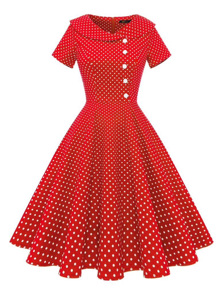Wedtrend Retro 50s Rockabilly Swing Short Party Formal Perfect for and Plus Red and White Petite Size M Women's Dress, Sleeve, Dress, Dress, Weddings,