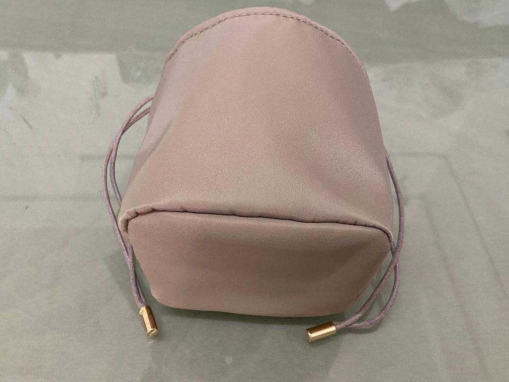 Red Tadpole Inner Pocket Mini Storage Bucket Bag - Modern Simple Design