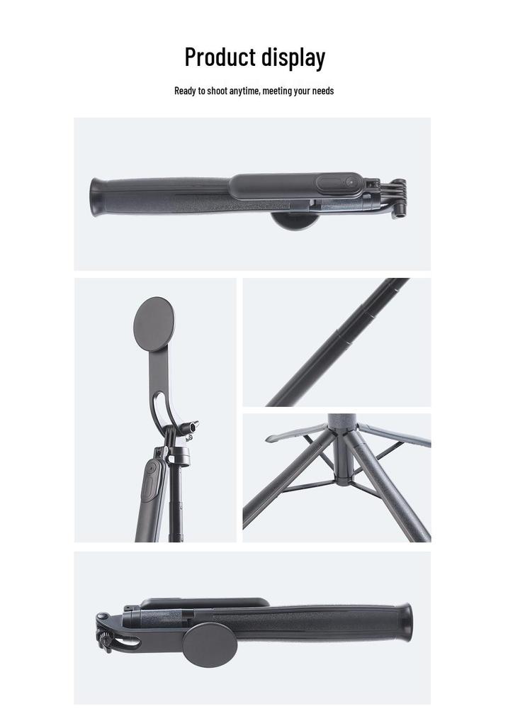 1.8m Magnetic Multifunctional Selfie Stick & Tripod Phone Holder