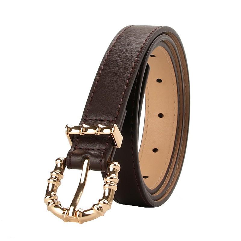 Womens Slim Alloy Pin Buckle Belt Jeans Trousers Casual Office Wear Adjustable Faux Leather Waistband