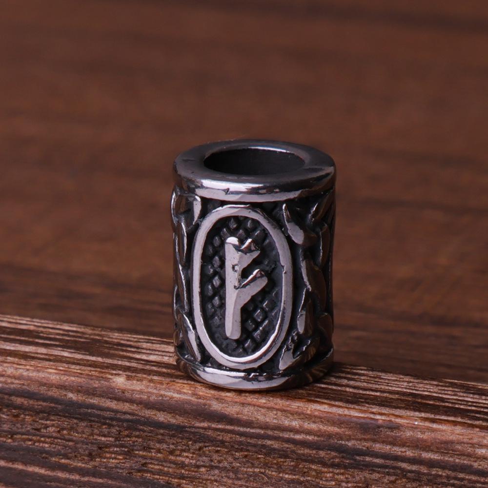 Nordic Viking Rune Titanium Steel Retro Beads