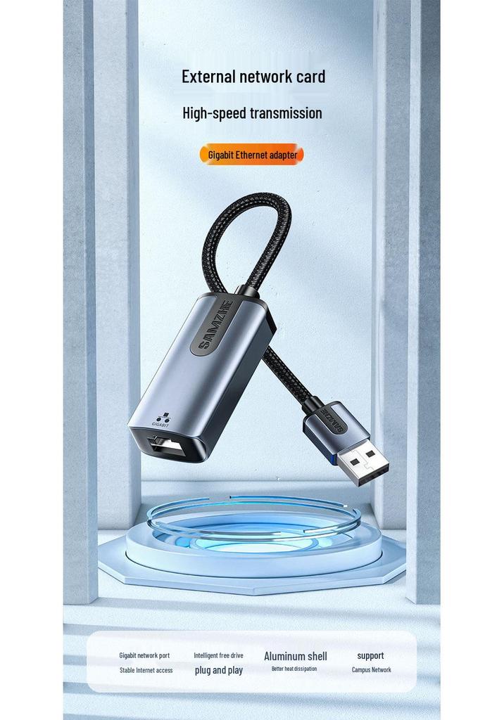 Shan Ze Type-C USB to Gigabit Ethernet Wired Network Adapter