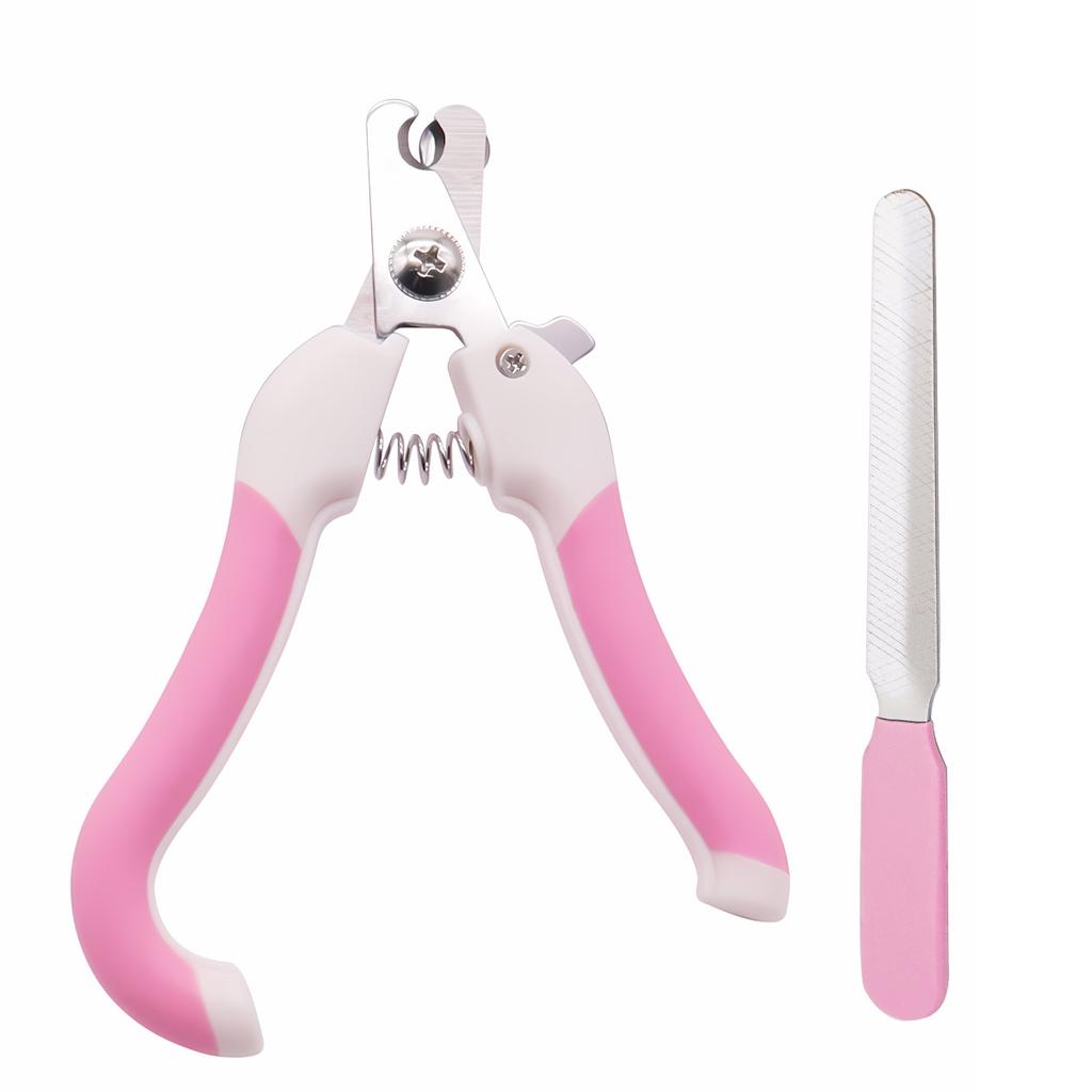 Pet Nail Clippers for Dogs and Cats, Stainless Steel Grooming Scissors with Straight Handle, Safe Toe Claw Trimmer Tool