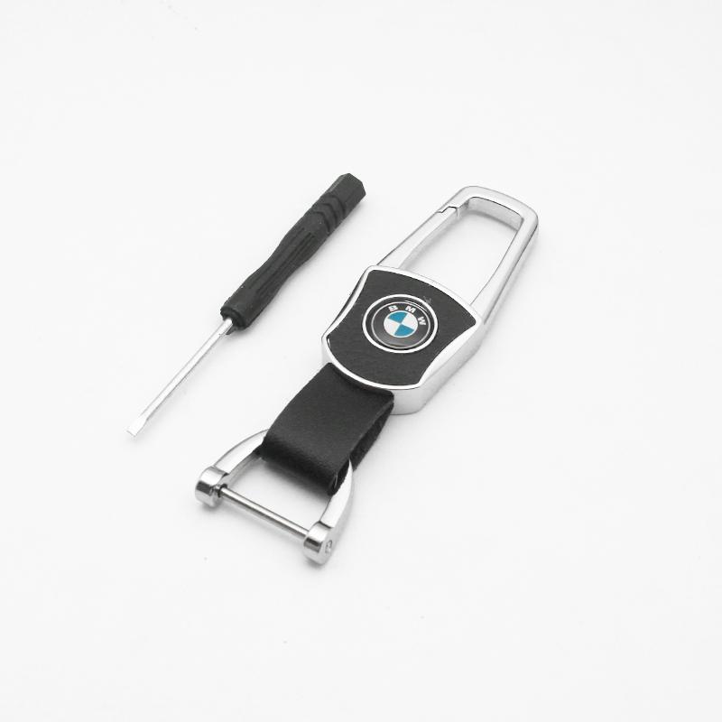 3D Metal Leather Emblem Car Keychain Key Chain Key Rings Bag For BMW X1 X3 X5 X6 X7 F20 F22 F23 F85 F86 E90 E91 F32 F33 F34 F36