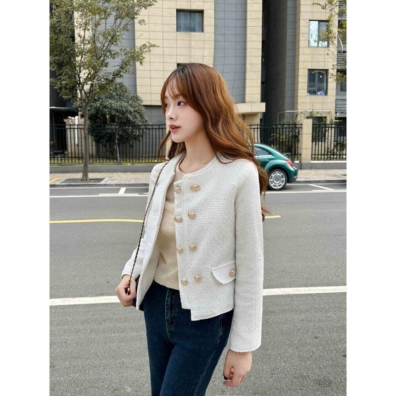 Women S French Style Short Long Sleeve Ladies Outerwear