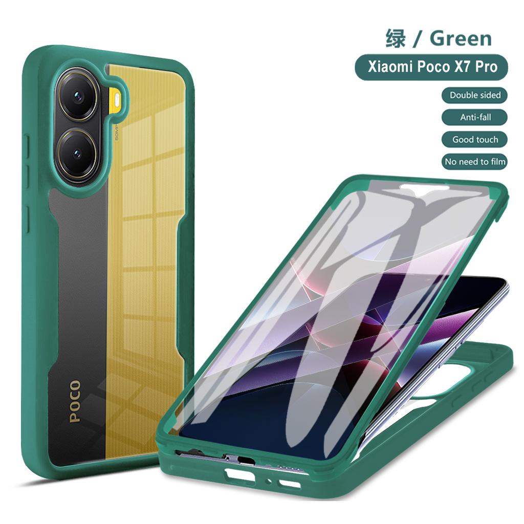 Full Body Protection Shockproof Case for Xiaomi Poco X7 Pro 5G Protective Cover Clear Fundas Coque Capa