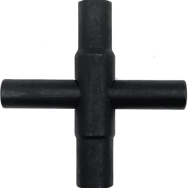 1 szt. 4-kierunkowy klucz do kurka ściennego Stalowy klucz do kurka ściennego Czarny klucz do wodomierza do zaworu kurkowego(1 szt. Czarny)