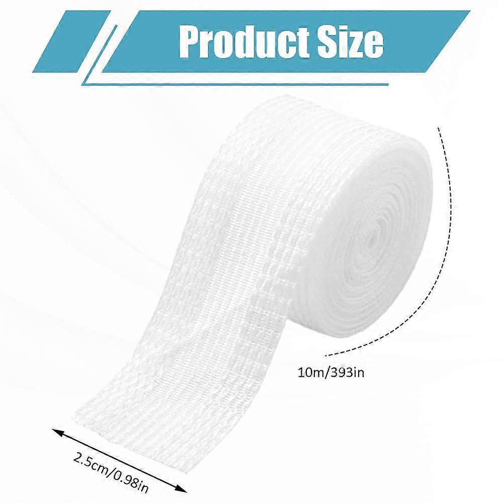 10M Iron-On Hemming Tape, Iron-On Hemming Tape for Trousers, No Sewing Required, Adhesive Iron-On Hemming Tape for Trousers, Skirts, Curtains