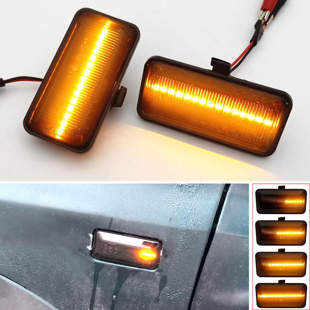 LED Sidomarkeringslampa Blinkers Ljus Flytande Vatten För VW Golf 2 3 Passat B3 Vento Jetta Seat Ibiza 2 Cordoba