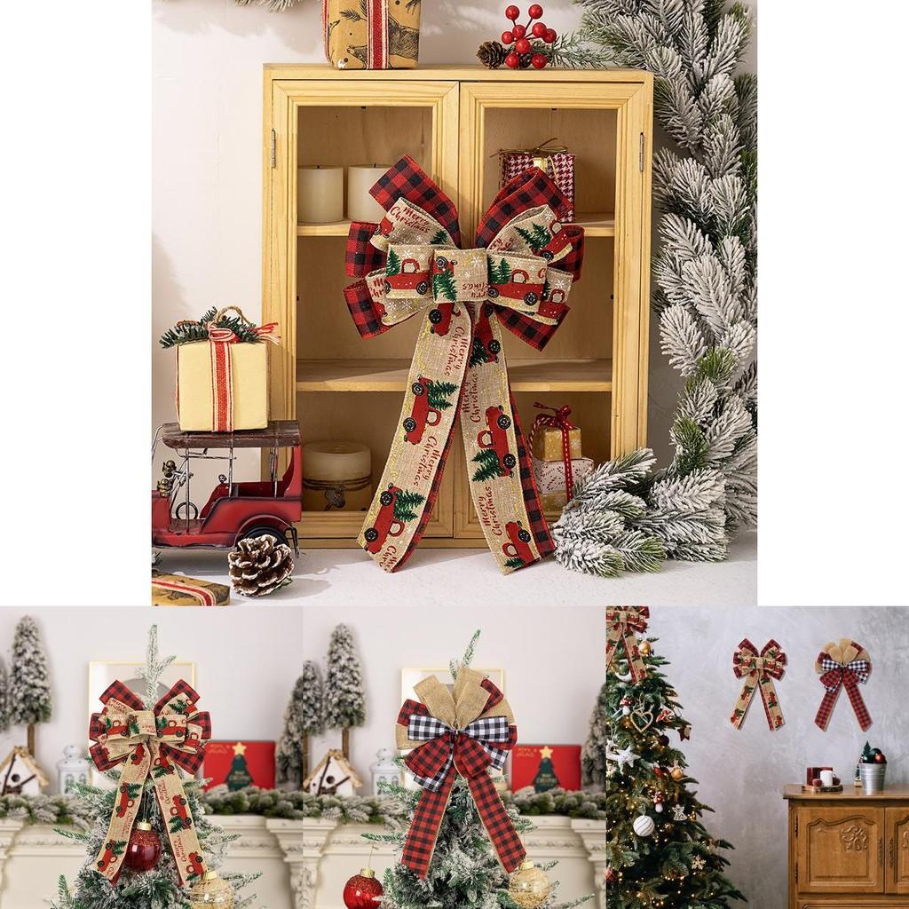 Elegant Julrosett Dekorationsset Med Festlig Rutig Textil För Högtidlig Glädje