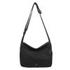Crossbody Bag Canvas Bag Female College Student High School Student Simple Large Capacity Wind Solid Color Shoulder Bag Trendy Man