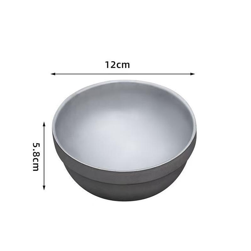 Titanium Purification Portable Bowl Multi Functional Soup Bowl Outdoor Camping Mug Outdoor Camping Double Layer Anti Scald Bowl 1